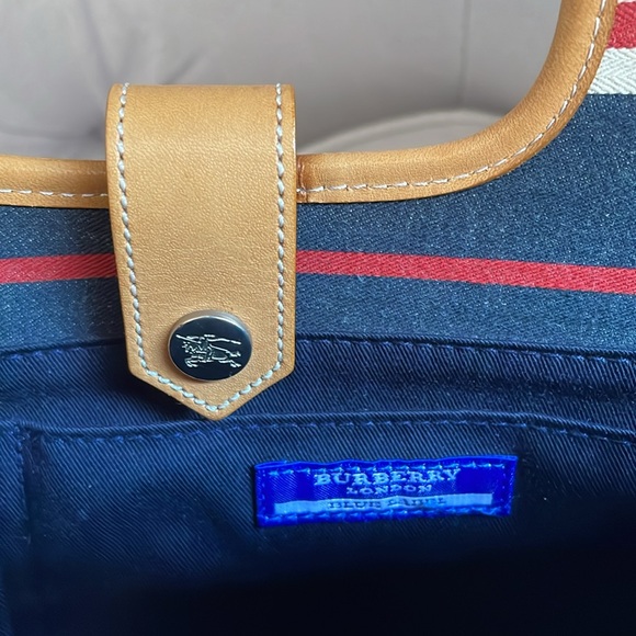 Burberry Blue Label Authentic Striped Tote - Made in Japan - Picture 6 of 9